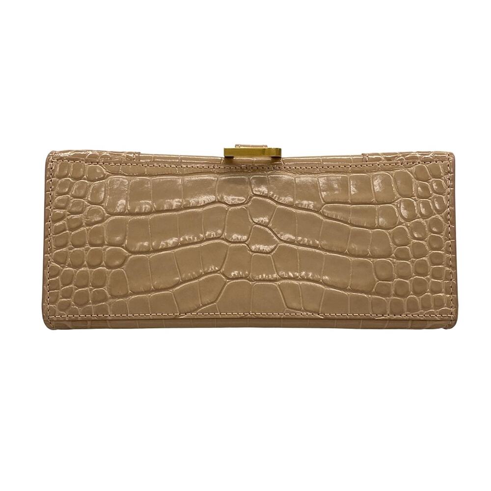 Balenciaga Hourglass Top Handle Small Handbag 593546 Pink Beige - Picture 5 of 16